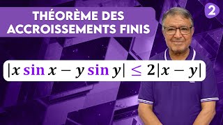 Théorème des accroissements finis TAF  Ex2 [upl. by Nalhsa]