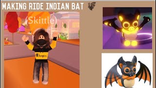 Making ride Indian bat  adopt me [upl. by Kreis613]