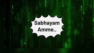 sabhayam amme [upl. by Eelirem518]