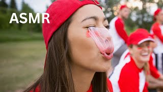 ASMR BUBBLE GUM POP ON FACE VISUAL ONLY [upl. by Auguste]