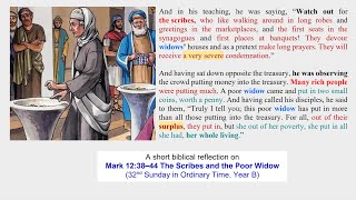 Mark 1238–44 The Scribes and the Poor Widow [upl. by Nugesulo]