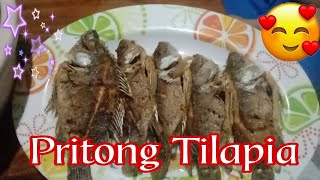 Pritong isda tilapia [upl. by Ynnub]