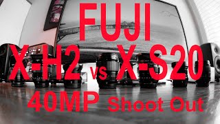 FUJI XH2 vs XS20 40MP vs 26MP wLens Compare [upl. by Denten]