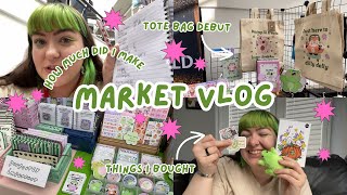 Market day Vlog 💖 how much I made new product debuts and what I bought✨ makers market ✨ [upl. by Ecirtnas]