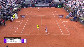 ITALIAN OPEN 2024 🏆 IGA SWIATEK VS ARYNA SABALENKA HIGHLIGHTS INTERNAZIONALI BNL DITALIA FINAL [upl. by Suirtemed]