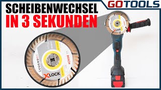 Die Revolution der Winkelschleifer  Bosch XLOCK  Scheibenwechsel in Sekunden [upl. by Templer608]