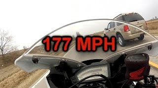 2012 CBR1000RR Going 177 MPH [upl. by Dee Dee]