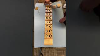 Ten Boards and Beads Presentation Montessori Primary Mathematic [upl. by Havens510]