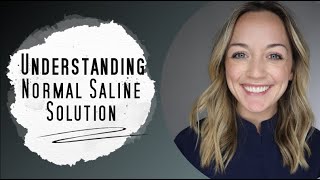 Normal Saline Solution Explained  IV therapy [upl. by Regine48]