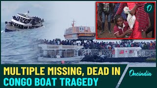 Video Congo Boat Tragedy 78 Dead Multiple Missing After Overloaded Vessel Capsizes Near Kituku [upl. by Highams164]