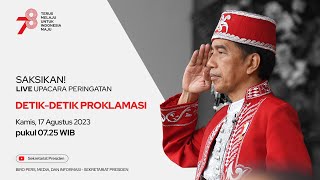 LIVE Upacara Peringatan DetikDetik Proklamasi Kemerdekaan RI 17 Agustus 2023 [upl. by Carlin]