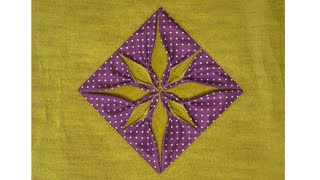 Easy tip star quilt block MYTKOandMYTKO [upl. by Hoffer12]