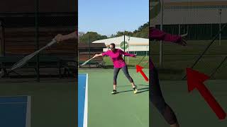 Role of your nondominant arm on your backhand slice tennis [upl. by Torosian607]