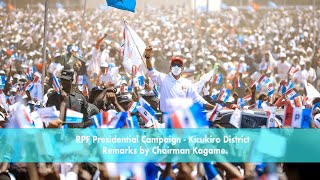 RPF Presidential Campaign Kicukiro District  Remarks by Chairman Kagame [upl. by Etyak]