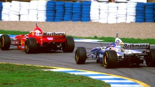 Formula 1 1997 Jerez Onboard Villeneuve Chasing Schumacher [upl. by Bronwen378]