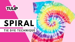 How to Spiral Tie Dye Technique with Tulip [upl. by Marlyn]