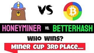 HoneyMiner vs BetterHash  Profitability  Miner Cup 3rd Place [upl. by Meesak]