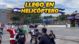 SANTA LLEGO en HELICOPTERO a EL SALVADOR [upl. by Etennaej560]