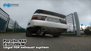 Porsche 944 with FOX exhaust System [upl. by Ytineres595]