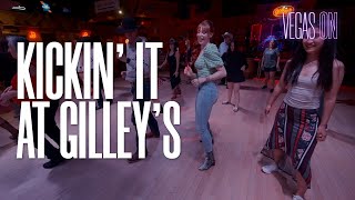 Vegas Foodie Tour Gilley’s Saloon Dance Hall amp BarBQue [upl. by Enotna]