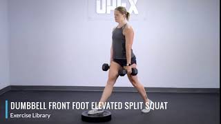 Dumbbell Front Foot Elevated Split Squat [upl. by Quintilla]