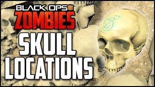 IX ALL 12 SKULL LOCATIONS BO4 Zombies Every Location Guide [upl. by Reinar]