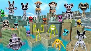 🏪 Flooded Big City Zoonomaly Monsters Roblox Innyume Smileys Stylized Spartan Kicking in Gmod [upl. by Ravert]