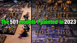 I painted 501 models in 2023  Different goals for 2024 [upl. by Gombach]