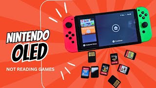 NINTENDO SWITCH OLED NOT READING ANY CARTRIDGE GAMES [upl. by Nicodemus]