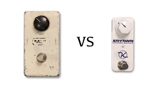 Vintage MXR Micro Amp vs Keeley Katana [upl. by Annaeerb]