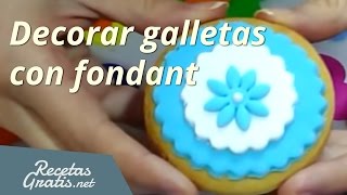 Decorar galletas con fondant [upl. by Adolphe]