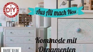 How to Kommode mit Ornamenten I IKEA Hack I Deko Inspirationen I Homemade by Patricia [upl. by Samale442]