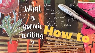 How to Asemic writing beginners join me on my journey PROCESS VIDEO [upl. by Corney]