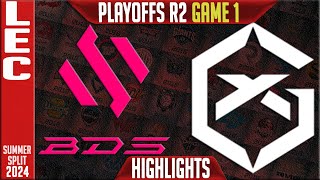 BDS vs GX Highlights Game 1  LEC Playoffs Lower Round 2 Summer 2024  Team BDS vs GiantX G1 [upl. by Dodwell261]