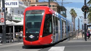 Trams and buses in Glenelg  Adelaide Metro [upl. by Nieberg540]