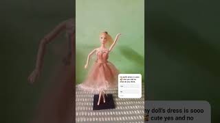 Doll dress making with fashion 🤒 fevershortvideo [upl. by Roda]