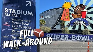 Walking Tour of Allegiant Stadium Right Before Big Game Super Bowl 2024 Las Vegas Nevada [upl. by Dick]