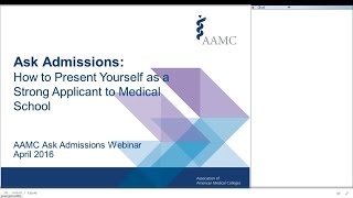 Ask Admissions Webinar Recording How to Present Yourself as a Strong Applicant [upl. by Mixam]