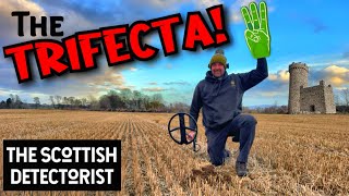 The TRIFECTA  metal detecting coins amp relics with the XP DEUS 2 in Scotland [upl. by Defant]