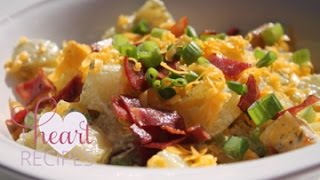 Bacon Ranch Potato Salad Recipe  I Heart Recipes [upl. by Aivatnahs271]