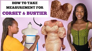 CORSET How to take measurement for CORSET and BUSTIER  beginners guide [upl. by Florella711]