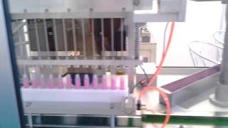 lip gloss and mascara filling and capping machine [upl. by Ahsimek]