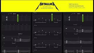 Metallica  Enter Sandman  FULL Guitar Tab  Lesson  Tutorial [upl. by Severn]