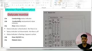 How To Operate Dialysis Machine Blood Monitoring Dialysate Monitoring [upl. by Neukam]