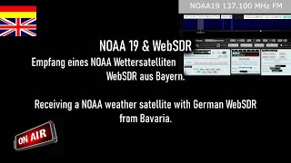 NOAA 19 amp WebSDR ► Wettersatellit online empfangen ► Receiving a weather satellite online [upl. by Fradin]