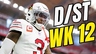 3 MUSTSTART Defenses  Top DST Streaming Options for Fantasy Football Week 12 [upl. by Kinsler]