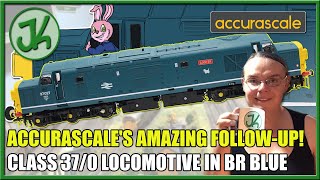 Accurascales Amazing Follow up Class 370 Locomotive in BR Blue White Stripe Livery with DCC Sound [upl. by Baggett525]