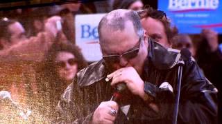 John Popper playing the National Anthem at SAFECO Field during the Bernie Sanders rally [upl. by Seni657]