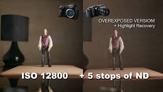 Lumix S5II vs BMPCC 4K ISO amp Dynamic Range Test [upl. by Snowman]