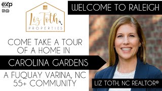 Come take a tour of a home in a Fuquay Varina NC 55 Community  Carolina Gardens  Raleigh NC [upl. by Nade127]